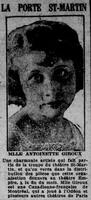 Des représentations de la troupe du théâtre de la Porte Saint-Martin mettant en scène Antoinette Giroux données à au théâtre Empire à la fin du mois de novembre 1926, 19 novembre 1926
