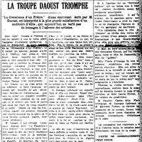 "LA TROUPE DAOUST TRIOMPHE"