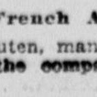 The French Players, led by Charles Schauten at the Belmont Theater, presented « Le retour » by De Flers and De Croisset last week, May 7, 1922