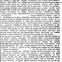 "LA TROUPE JULIEN DAOUST", L'Impartial (Nashua, New Hampshire), 20 avril 1918, p.1 (2/2)