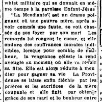 "LA TROUPE JULIEN DAOUST TRIOMPHE HIER SOIR", L'Impartial (Nashua, New Hampshire), 12 février 1918, p.1