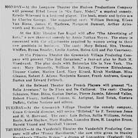 « La belle aventure » presented by the French Players at the Belmont Theater, May 7, 1922