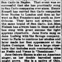 New operas, new theaters: widespread activity of the Metropolitan Company [extrait], 14 novembre 1909