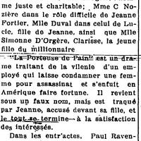 "LA PORTEUSE DE PAIN", L'Impartial (Nashua, New Hampshire), 22 janvier 1918, p.4